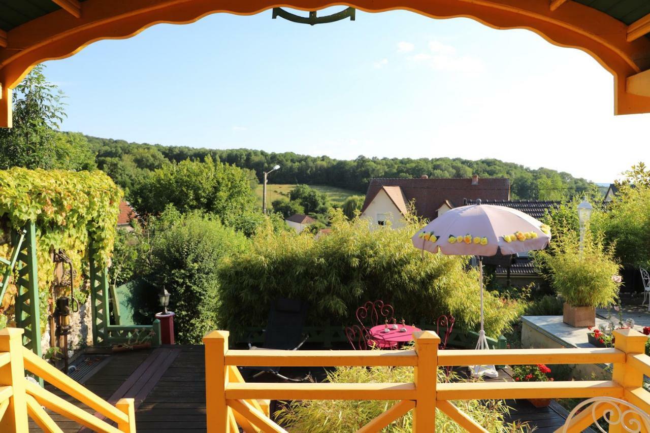 Roulotte La Dominique Bed & Breakfast Romery  Luaran gambar